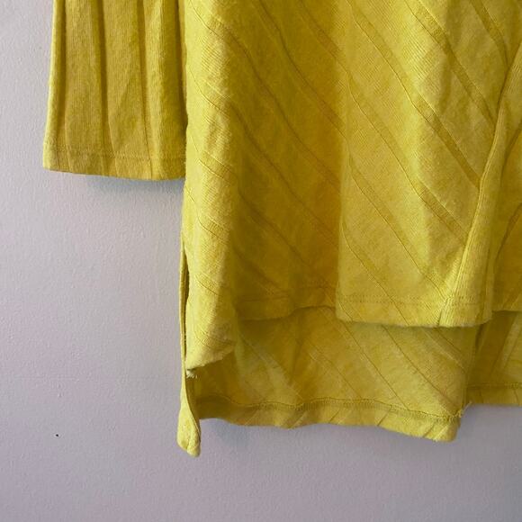 Maeve Anthropologie Chartreuse Yellow Boatneck Pullover Sweater Women size Large - Picture 4 of 9